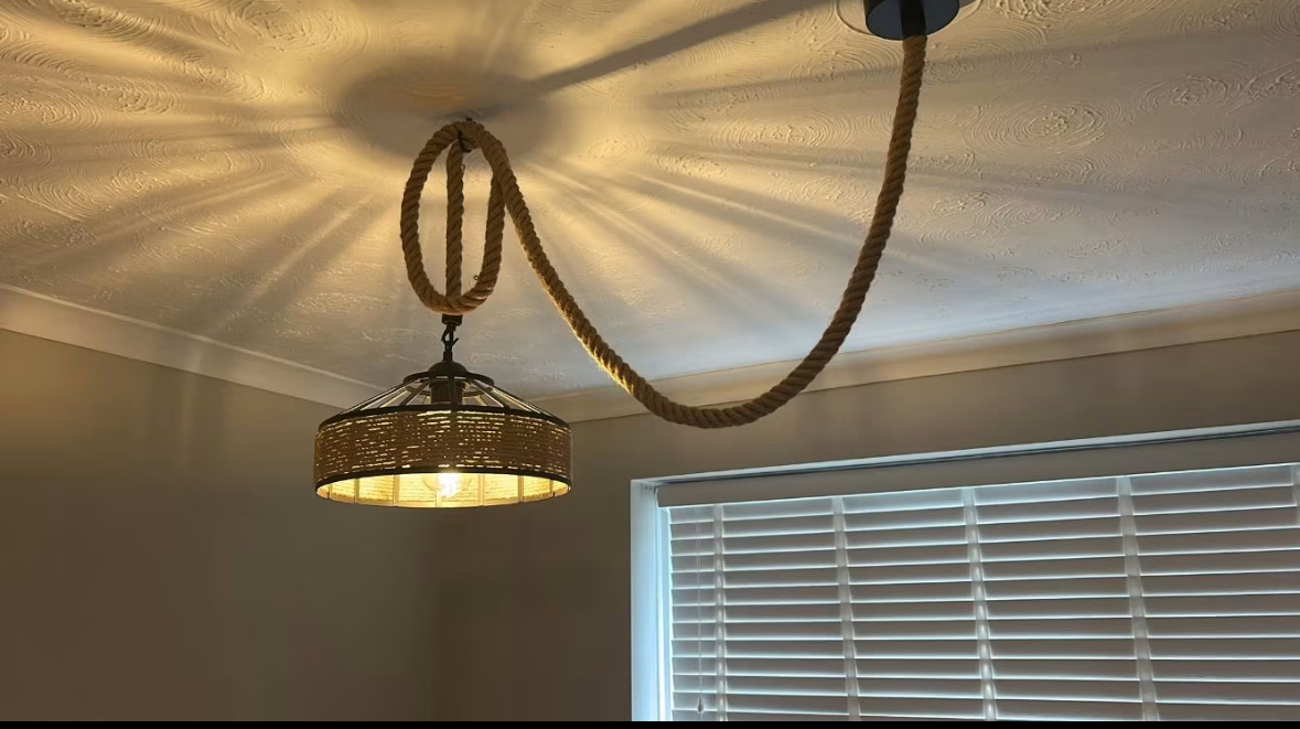 Ceiling spotlights installed