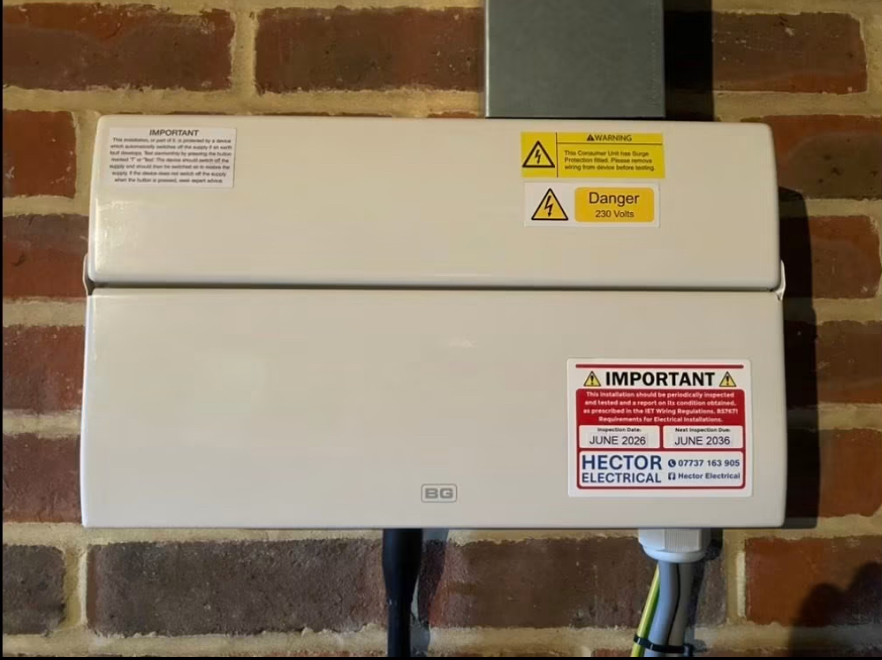 New fuseboard installation
